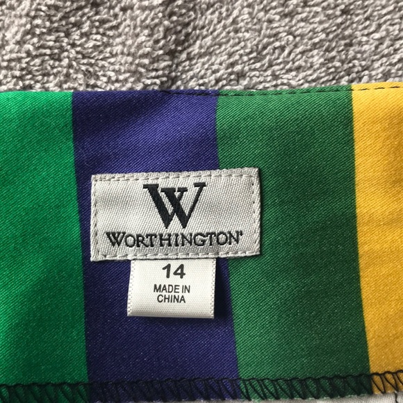 Worthington Striped Skirt - Picture 2 of 2